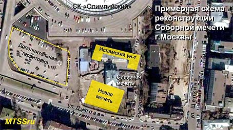 Соборная мечеть Москвы схема